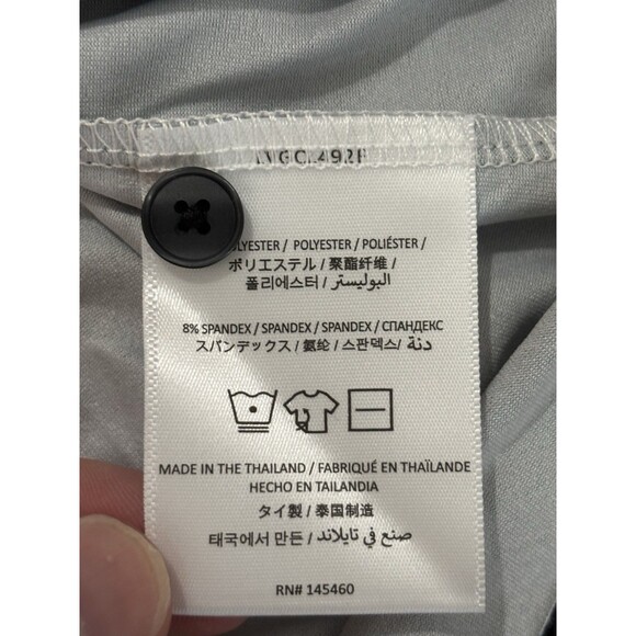 LIV Golf Sleeveless Polo Womens Large Black  Performance All Over Print NWT - Picture 6 of 8